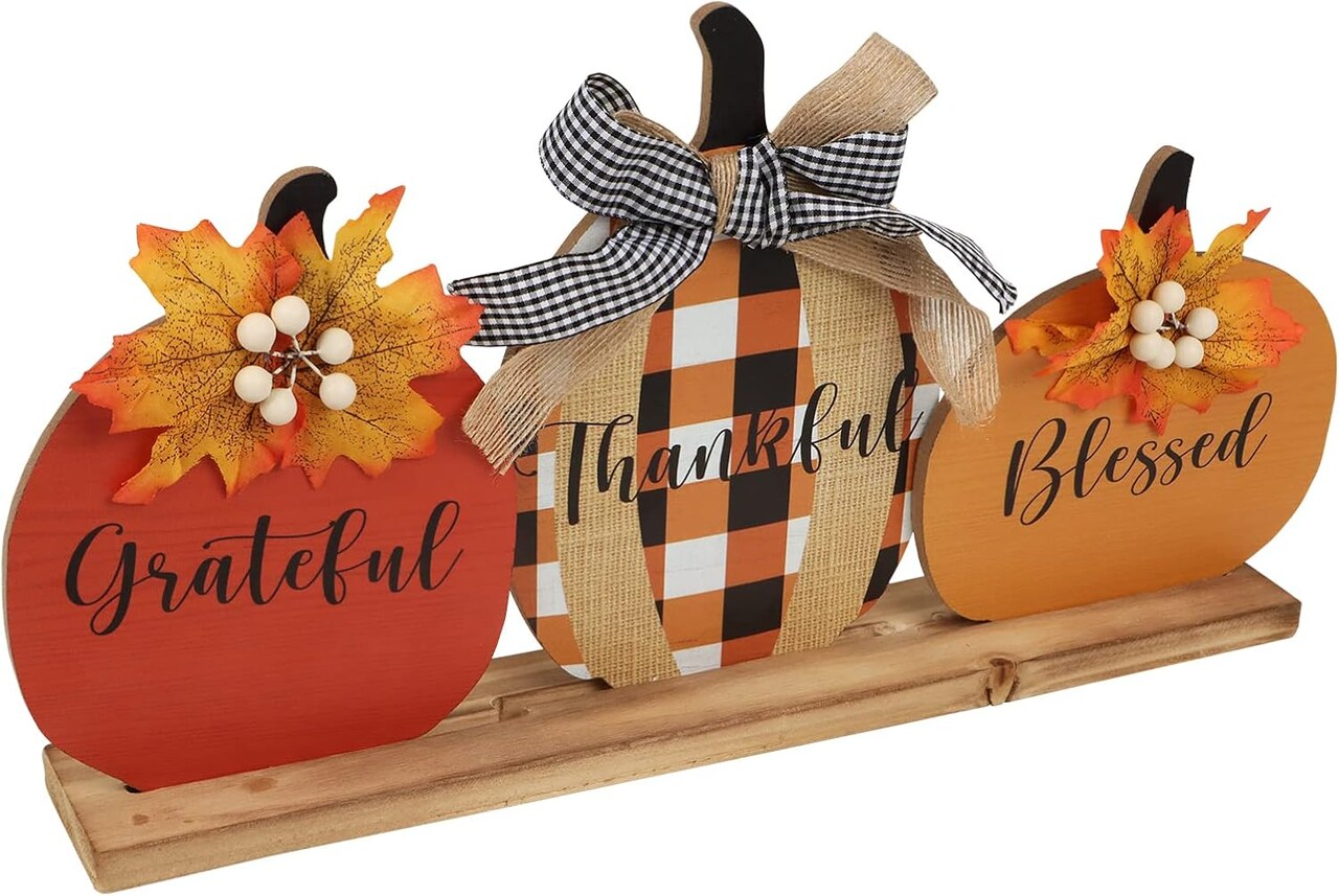 Fall Decorations for Home, Rustic Fall Tabletop Counter Decor